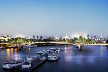 Cum va arata podul revolutionar din Londra, peste Tamisa