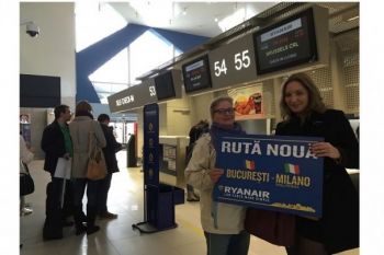 Ryanair a lansat ruta Bucuresti-Milano Malpensa