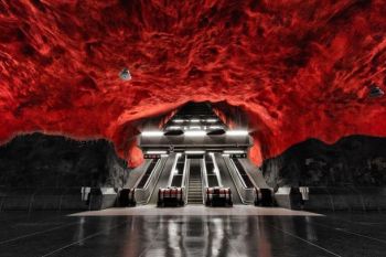 Metroul din Stockholm este cea mai lunga galerie de arta din lume (FOTO)